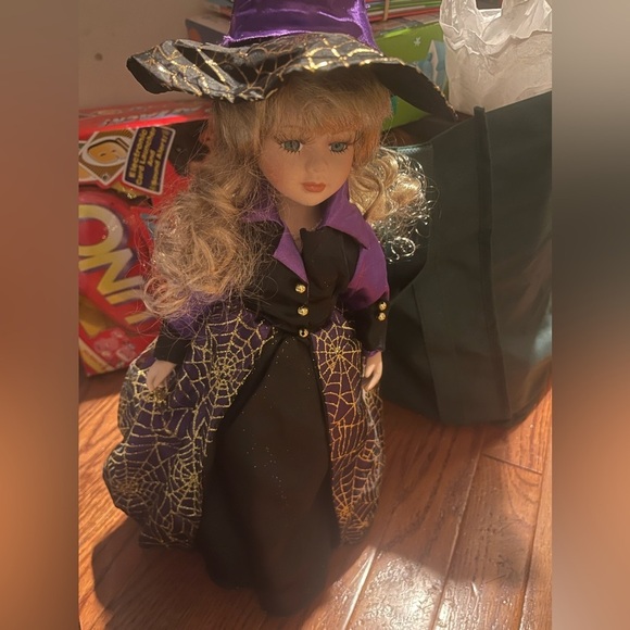 unbranded Other - Unbranded Blonde Witch Wearing Purple And Black